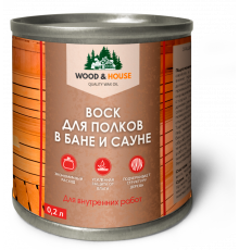 ВОСК ДЛЯ ПОЛКОВ В БАНЕ И САУНЕ WOOD & HOUSE
